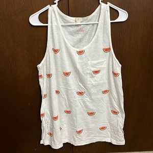 J. Crew Watermelon Pocket Tank Top